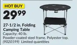 Princess Auto 27-1/2 in. Folding Camping Table offer