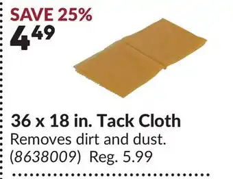 Princess Auto 36 x 18 in. Tack Cloth offer