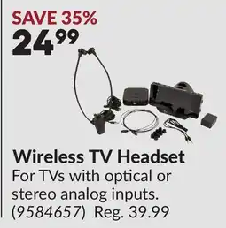 Princess Auto Wireless TV Headset offer