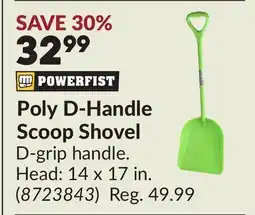 Princess Auto Poly D-Handle Scoop Shovel offer