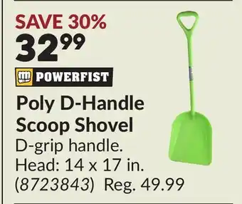 Princess Auto Poly D-Handle Scoop Shovel offer