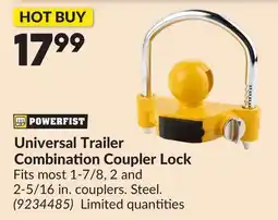 Princess Auto Universal Trailer Combination Coupler Lock offer