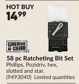 Princess Auto 58 pc Ratcheting Bit Set offer