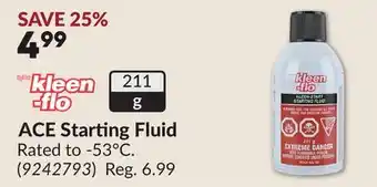 Princess Auto ACE Starting Fluid offer