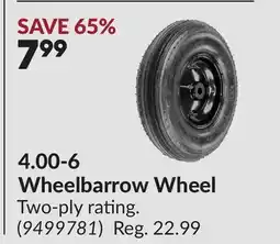 Princess Auto 4.00-6 Wheelbarrow Wheel offer