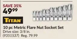 Princess Auto 10 pc Metric Flare Nut Socket Set offer