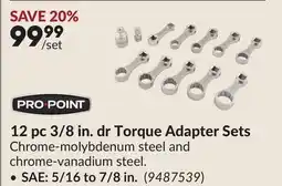Princess Auto 12 pc 3/8 in. dr Torque Adapter Sets offer