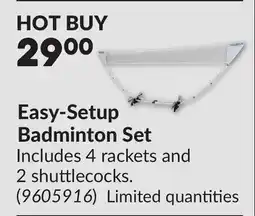 Princess Auto Easy-Setup Badminton Set offer