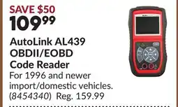 Princess Auto AutoLink AL439 OBDII/EOBD Code Reader offer