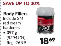 Princess Auto Body Fillers offer