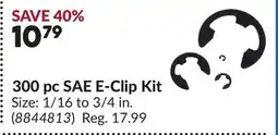 Princess Auto 300 pc SAE E-Clip Kit offer