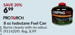 Princess Auto 8 oz Isobutane Fuel Can offer