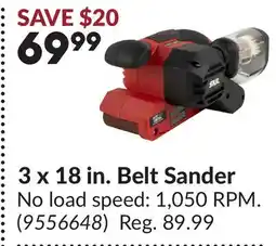 Princess Auto 3 x 18 in. Belt Sander offer