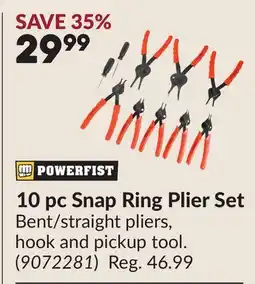 Princess Auto 10 pc Snap Ring Plier Set offer