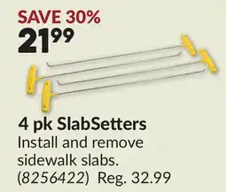 Princess Auto 4 pk SlabSetters offer