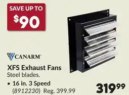 Princess Auto XFS Exhaust Fans offer