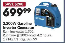 Princess Auto 2,200W Gasoline Inverter Generator offer