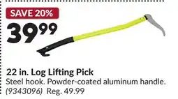 Princess Auto 22 in. Log Lifting Pick offer