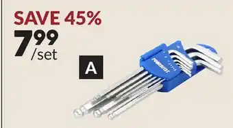 Princess Auto Long Ball-End Hex Key Sets offer