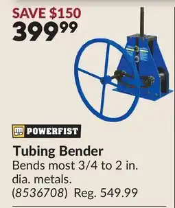 Princess Auto Tubing Bender offer