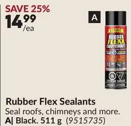 Princess Auto Rubber Flex Sealants offer