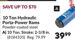 Princess Auto 10 Ton Hydraulic Porta-Power Rams offer