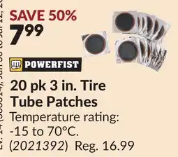Princess Auto 20 pk 3 in. Tire Tube Patches offer