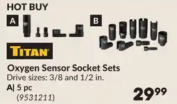 Princess Auto TITAN Oxygen Sensor Socket Sets offer