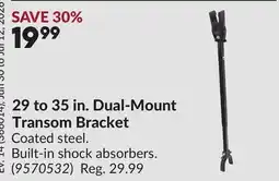 Princess Auto 29 to 35 in. Dual-Mount Transom Bracket offer