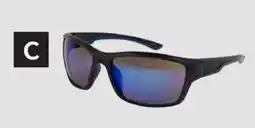 Princess Auto Black with Blue Mirror Sunglasses offer