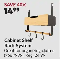 Princess Auto Cabinet Shelf Rack System offer