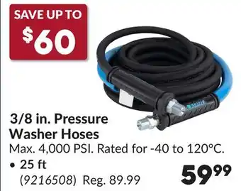 Princess Auto 3/8 in. Pressure Washer Hoses offer
