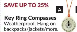 Princess Auto Key Ring Compasses offer