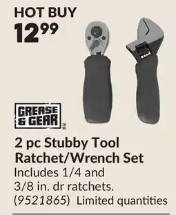 Princess Auto 2 pc Stubby Tool Ratchet/Wrench Set offer