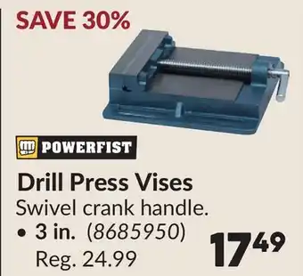 Princess Auto Drill Press Vises 3 in offer