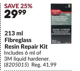 Princess Auto 213 ml Fibreglass Resin Repair Kit offer