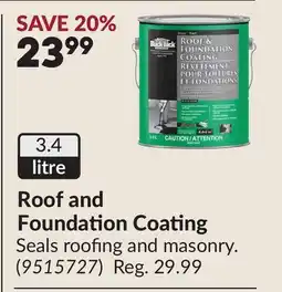 Princess Auto Roof and Foundation Coating offer