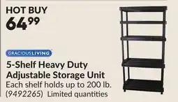 Princess Auto GRACIOUS LIVING 5-Shelf Heavy Duty Adjustable Storage Unit offer