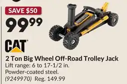 Princess Auto 2 Ton Big Wheel Off-Road Trolley Jack offer