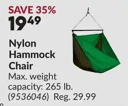 Princess Auto Nylon Hammock Chair offer