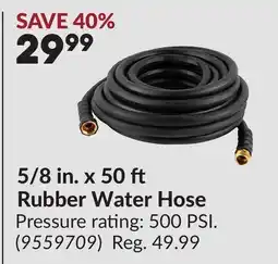 Princess Auto 5/8 in. x 50 ft Rubber Water Hose offer