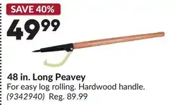 Princess Auto 48 in. Long Peavey offer