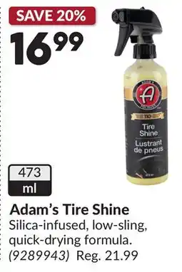 Princess Auto Adam's Tire Shine offer