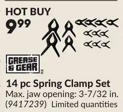Princess Auto 14 pc Spring Clamp Set offer