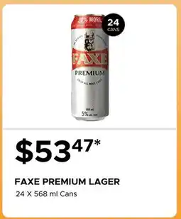 The Beer Store FAXE PREMIUM LAGER offer