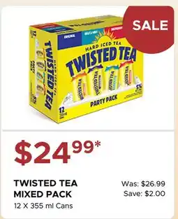 The Beer Store TWISTED TEA MIXED PACK offer