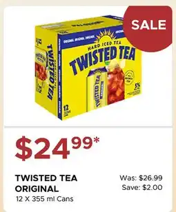 The Beer Store TWISTED TEA ORIGINAL offer