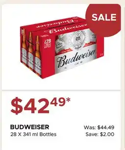 The Beer Store BUDWEISER offer