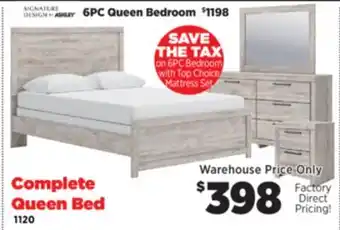 Surplus Furniture Broachmyn Gray Queen Panel Bed offer