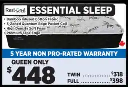 Surplus Furniture Essential Sleep Queen Mattress offer